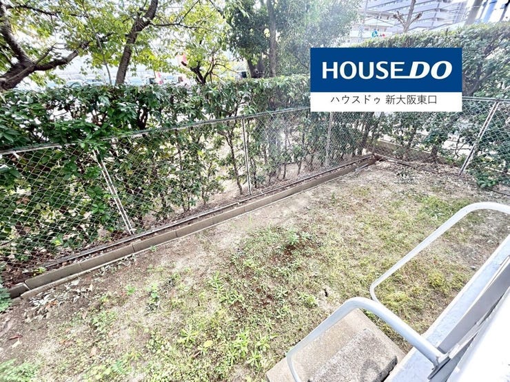 南向きの専用庭です。