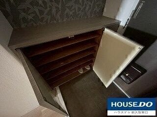 玄関にあるシューズボックスです。