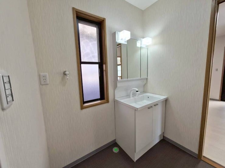 洗面台もあたらしくなりました。