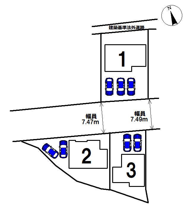 【全体区画図】
1号棟