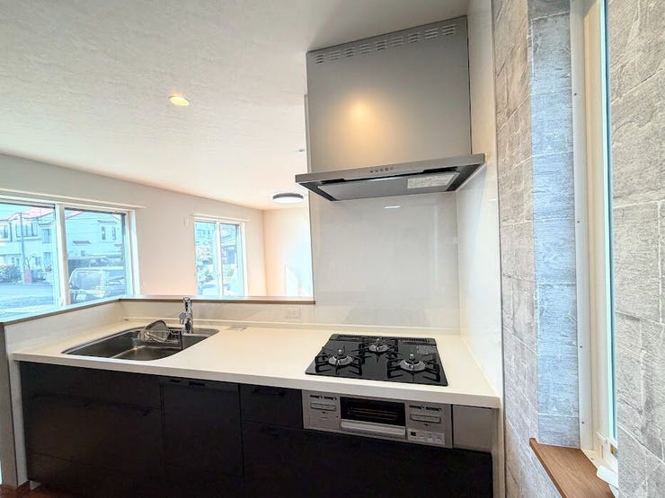 機能性重視のキッチン。