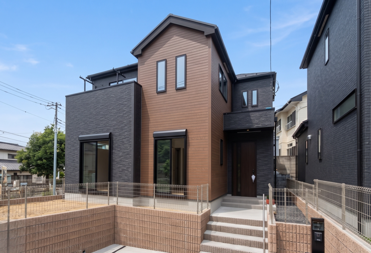 【Exterior】落ち着きのあるシンプルな外観で、長く愛せる住まいに仕上がっています。