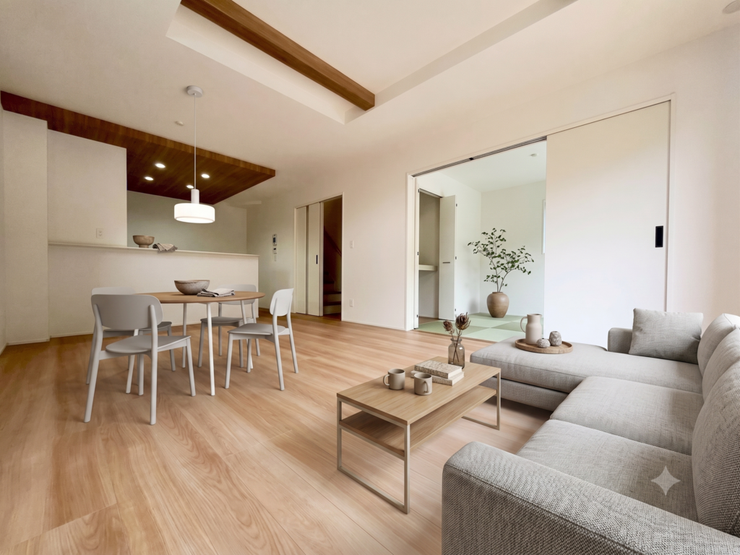【Living】こちらの画像はAIによる家具イメージです。お部屋の雰囲気を感じてみてください♪