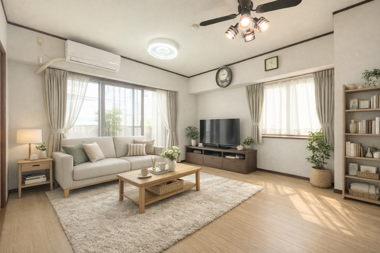 ※画像はイメージです。
実際の写真に家具や調度品をCG合成したものです。
(家具等は販売に含まれておりません)