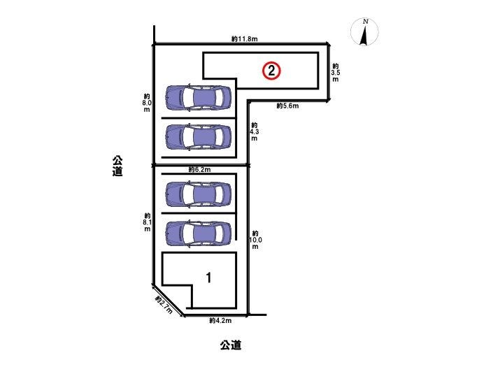 全2棟 全体区画図