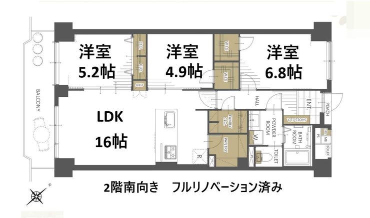 【外観】
16帖のひろびろリビング!
全室空調設置可