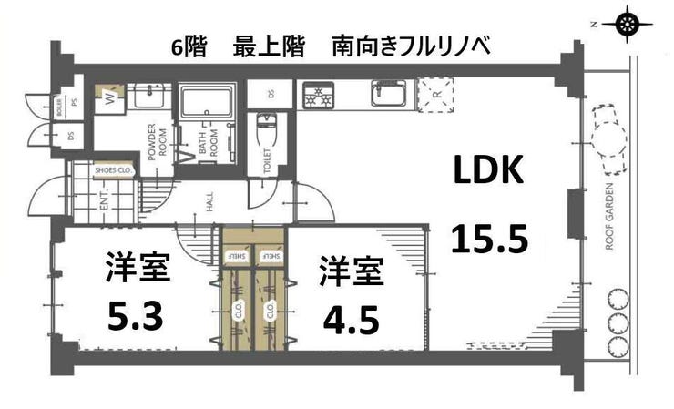 【外観】
とても明るい15.5帖リビング