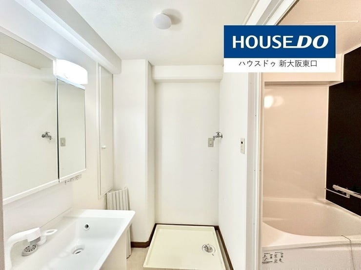 洗面スペースはゆったり