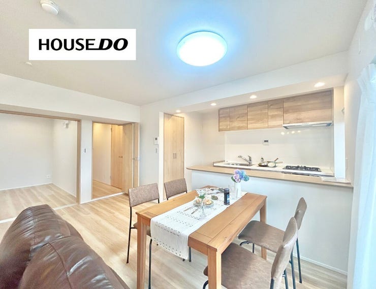 キッチンカウンターがあり配膳がしやすい◎