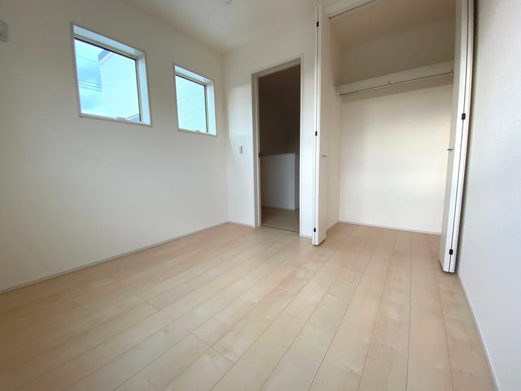 4.5帖の洋室。便利で嬉しいクローゼットを全居室に完備!