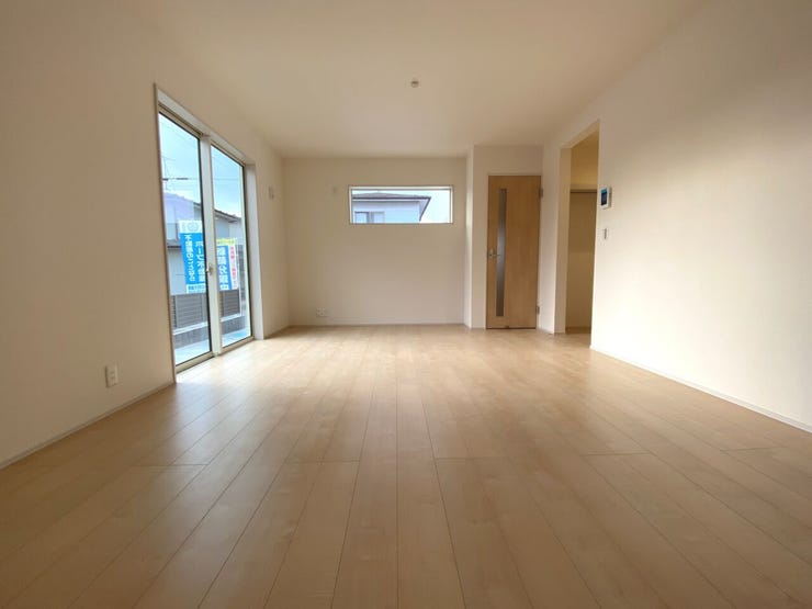 16.5帖のリビング。長期優良住宅×住宅性能評価で安心して長くお住まいいただけます。