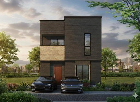 【外観】
シックな外観でタマホーム施工のお家です!