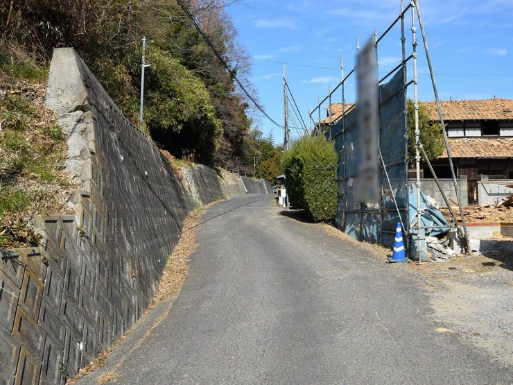 分譲予定地の西側道路 2026.01.31