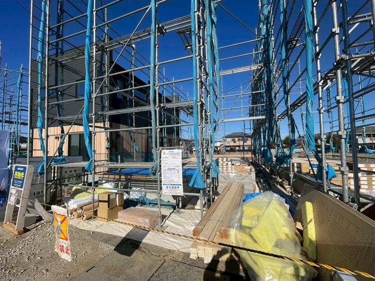 2号棟 施工中の様子(建築中)