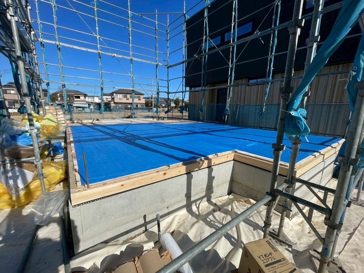 1号棟 施工中の様子(建築中)