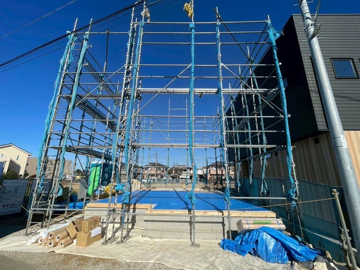 1号棟 施工中の様子(建築中)