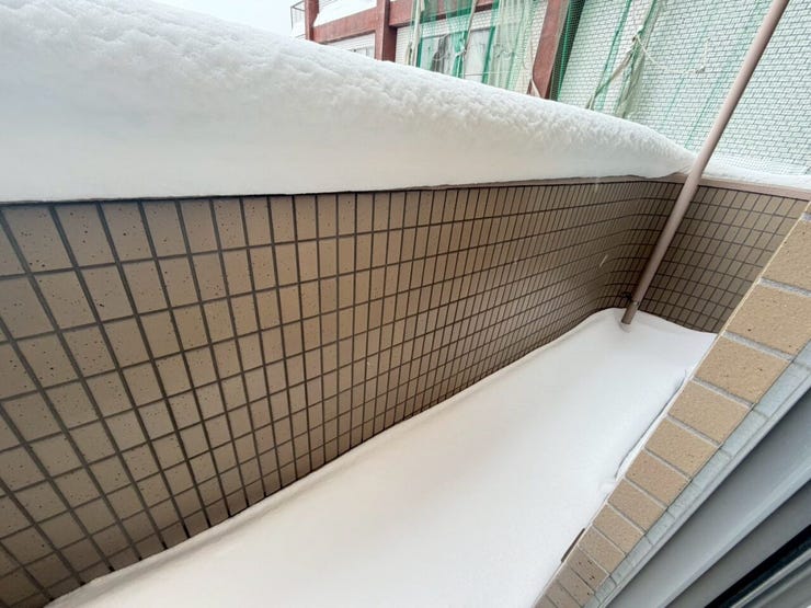 東側洋室のバルコニー