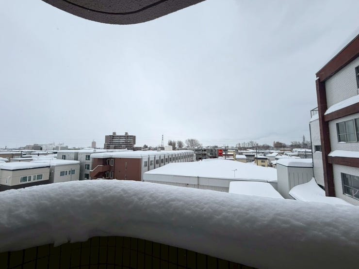 東側バルコニーからの眺望です