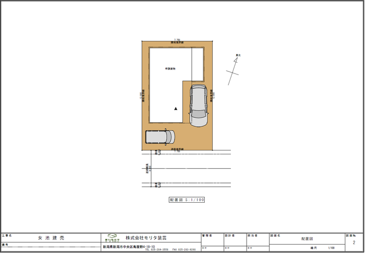 プラン例:配置図