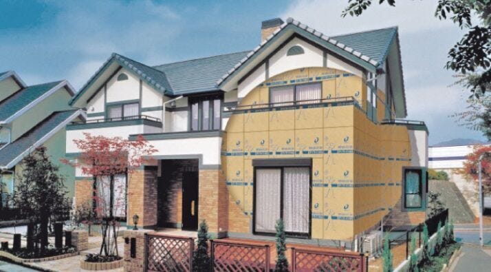 【point2】ダイライト工法
高強度・防耐火・耐久性などの強さはもちろん、住む人の健康や自然環境にも「やさしい」。
しかも建設作業の負担軽減にまできめ細かく配慮。