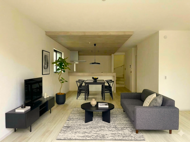 【Living】こちらの画像はAIによる家具イメージです。お部屋の雰囲気を感じてみてください♪