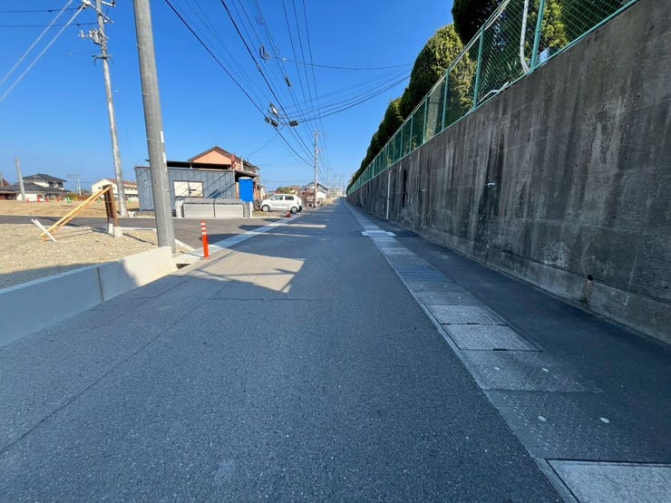 前面道路です。