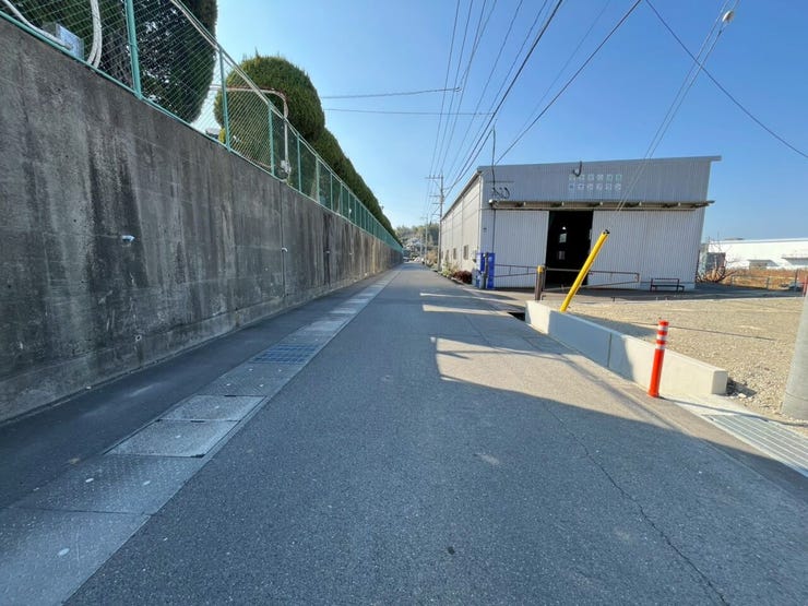 前面道路です。