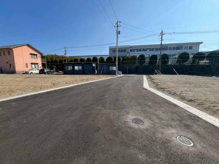 前面道路です。