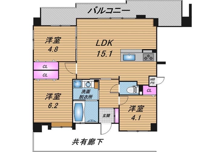 【間取り】
※図面と現況に相違がある場合は現況を優先とします。
