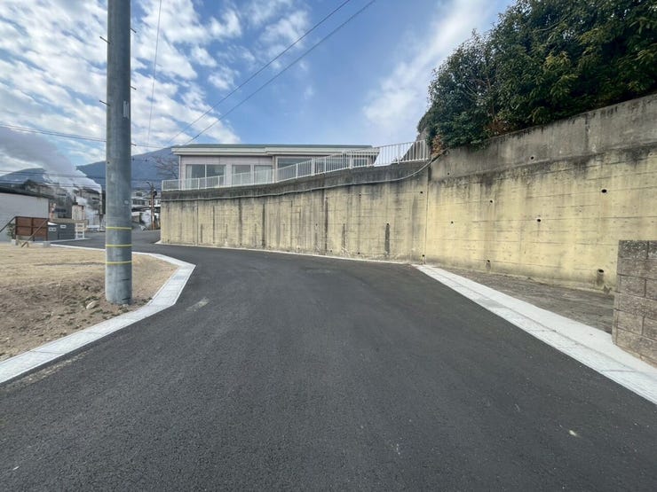 前面道路です。