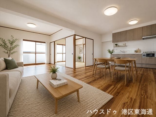 【リビング】
※写真はイメージです。
実際の写真に家具や調度品をCG合成したものです。
(家具等は販売に含まれておりません。)