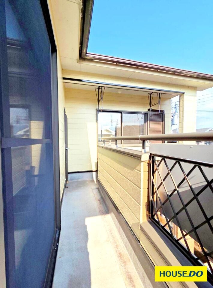 日当たりの良いバルコニー!