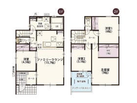 【横尾材木店】建物プラン例
建物総額1998万円
建物面積104.56㎡
他立地条件により別途工事費用が発生する場合がございます