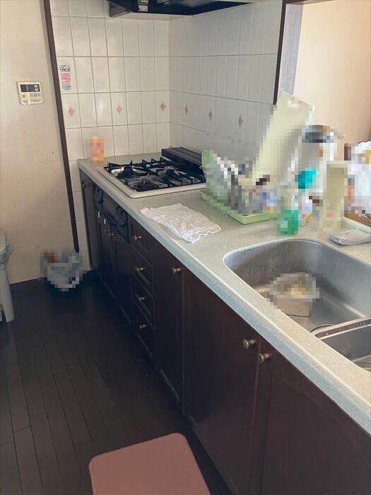 料理を楽しむキッチンスペース。