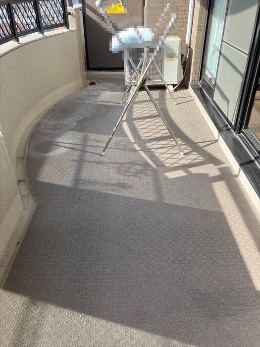 奥行きのあるバルコニー