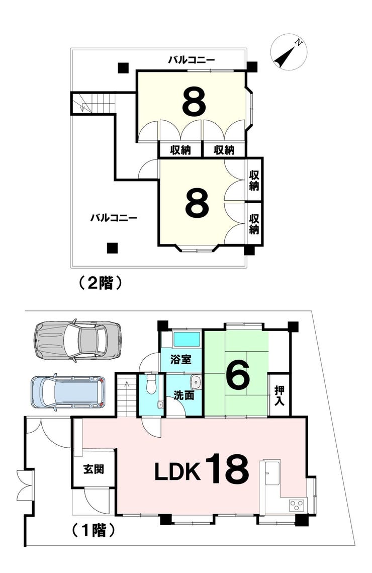 【間取り】
【新登場】首里石嶺町4丁目!RCB・2階建・専有面積94.67㎡・3LDK・駐車場2台可♪