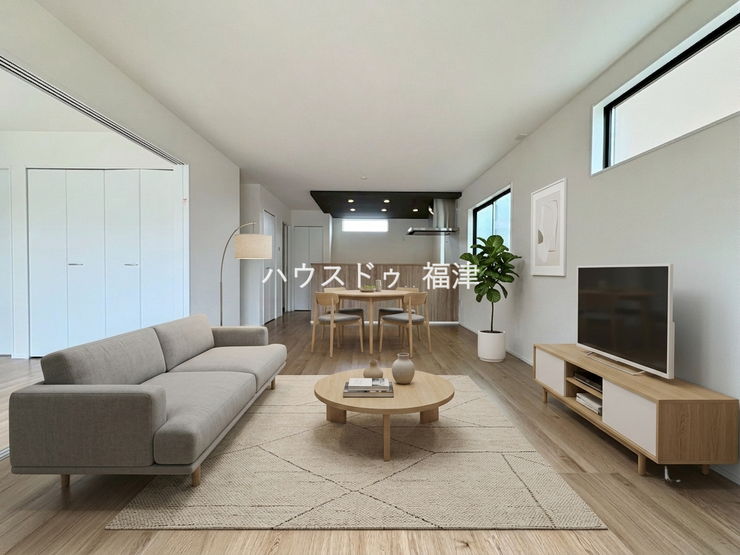 【リビング】
リビング、洋室の窓計2箇所はシャッター付き!
夏は涼しく、冬は暖かくお過ごしいただけます♪
※家具はCGで配置しております。
《宗像市原町 新築戸建》
