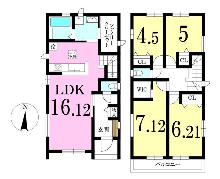【外観】
◎参考プラン:B区画
土地:100.51㎡
建物:96.22㎡