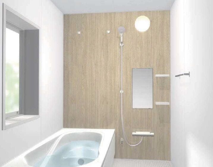 設備される予定の同型浴室