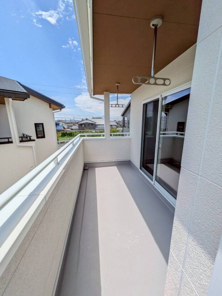 日当たりの良いバルコニーです。