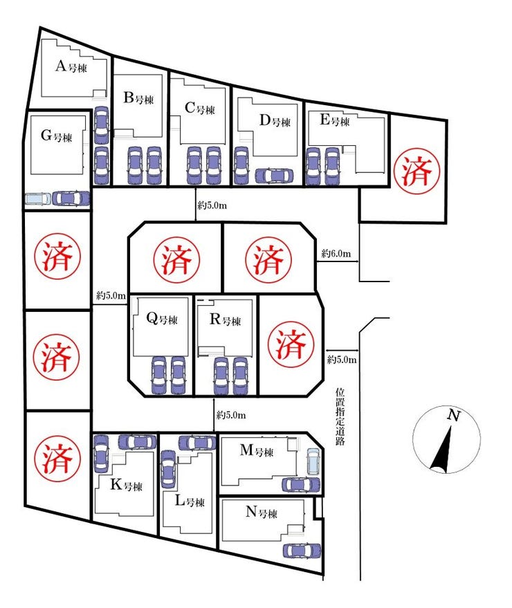 【外観】
◎区画図:R号棟