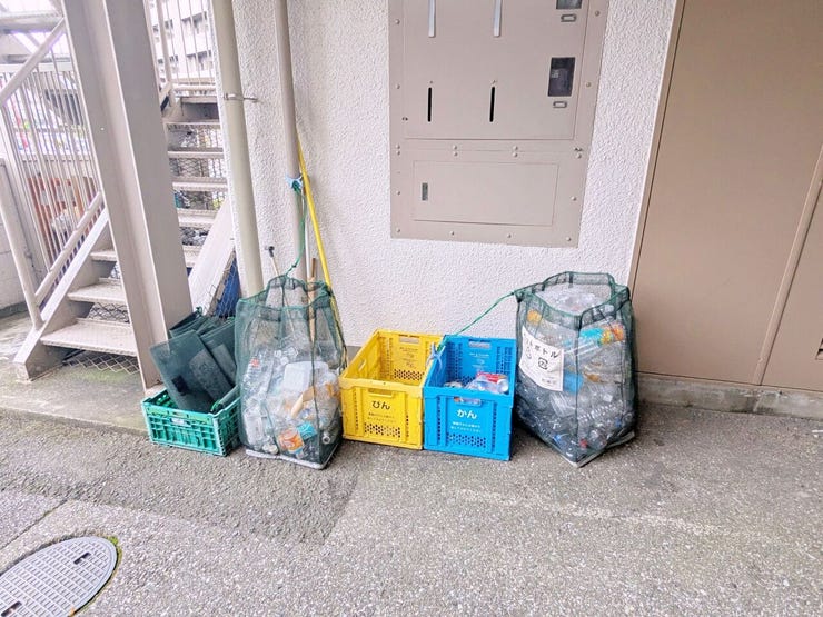 分別されたゴミ置場が敷地内にあり、日々のゴミ出しもスムーズ。共用部としての使いやすさが考えられています。