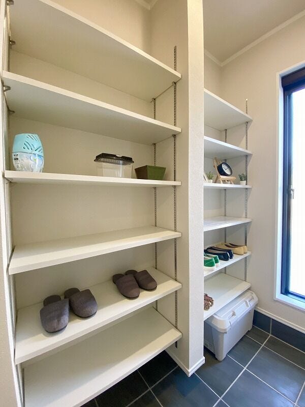 ご家族とともに増えていく靴も、収納力に優れたシューズinクローゼットがあることで安心できますね♪