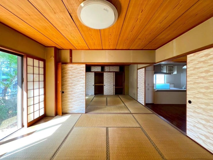 真ん中で間仕切ることもできます。