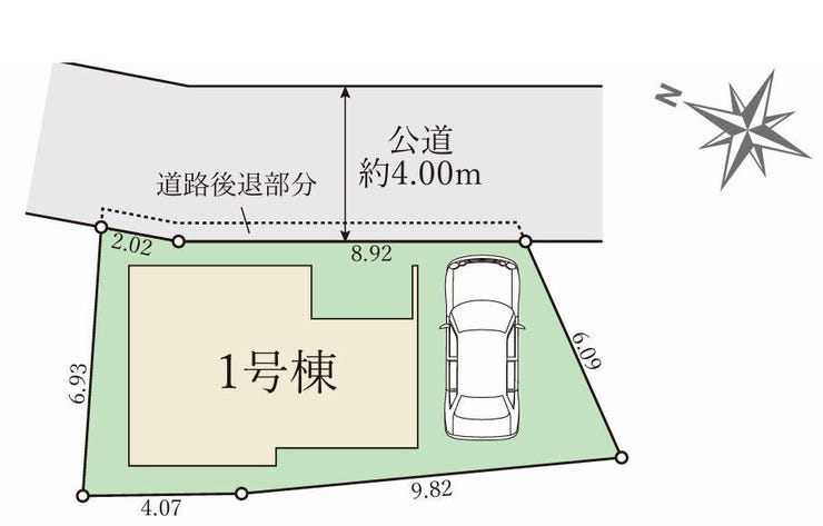 土地面積 約23.48坪
建物面積 約30.68坪