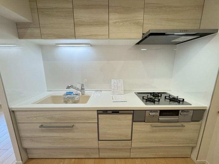 人造大理石調理台(シンク一体型)浄水機能付き水栓