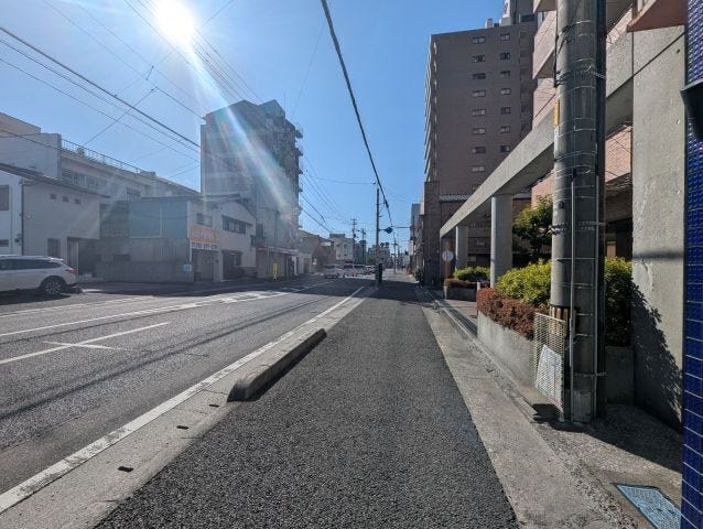 南側道路 東から西方向