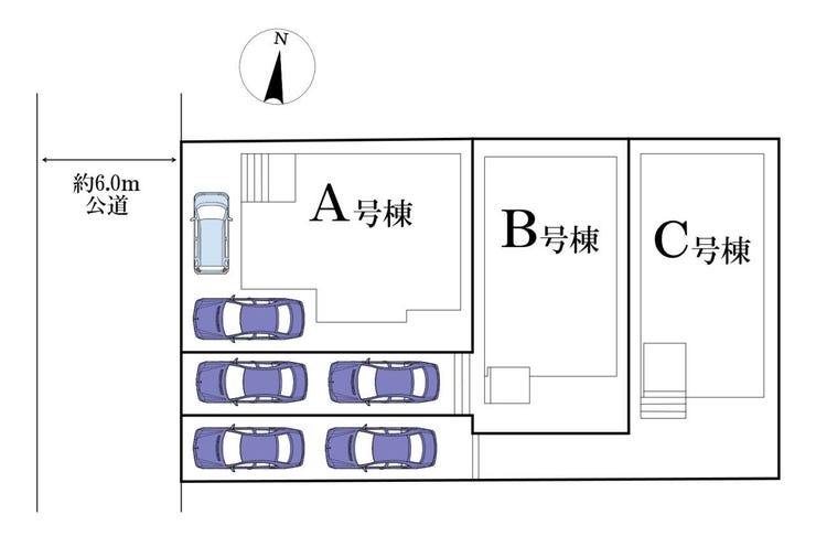 ◎区画図:B号棟