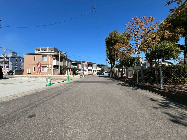 前面道路です。