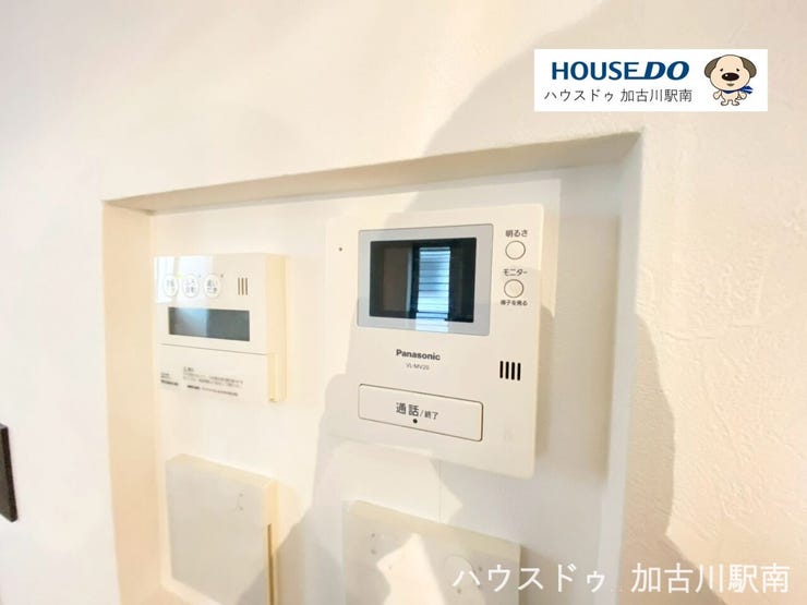 モニター付インターホン、来訪者のお顔を確認できます!